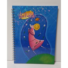 Gıpta Allegria Spiralli Sert Kapak Kareli Defter A4 100 Yaprak