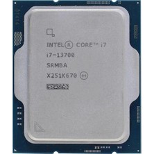 Intel Core I7 13700 Tray 3.30GHZ (Turbo 4.40GHZ) 20MB Cache LGA1700 13.nesil Kutusuz Işlemci (Kdo)