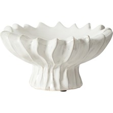 Mudo Home MOVE DEKORATİF KASE BEYAZ 23CM