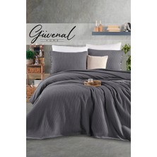 Güvenal Siena | %100 Pamuk Çift Kişilik 200X230 cm Düğme Detaylı Yastık Kılıf'lı Örgü Pike Takımı
