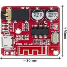 Bluetooth 4.1 Ses Alıcı (Audio) Modülü - Kablosuz Stereo Müzik Modülü - Kırmızı