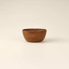 Evelin Keyif Yuvarlak Kase - Kahverengi - 20 cm
