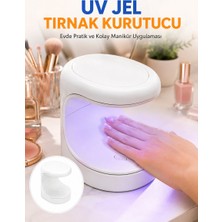 Nilavia Kalıcı Oje Kurutucu Mini Uv Işınlı Taşınabilir Hızlı ve Pratik Oje Kurutucu - AL002A-62TML