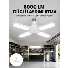 Nilavia Enerji Tasarruflu LED Ampül 60 Watt 4 Kollu Beyaz Işık Yeni Nesil - AL002A-62WJ68