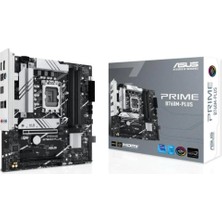 Asus Prıme B760M-PLUS Ddr5 Anakart Intel B760 LGA1700 7200MHZ Oc | 2x M.2 SSD | HDMI Dp | 2.5g Ethernet