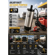 Optivex 12V Dizel Benzin Yağ Aktarma Pompası Bakır Sargılı Mazot Pompası