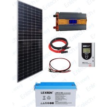 Entech Enerji Bağ Bahçe Karavan Için Jel Akülü Hazır Paket Solar Güneş Enerji Sistemi