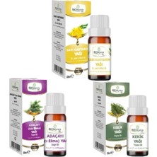 Ege Aromaterapi Seti: Kekik Yağı 20 ml + Acı Elma (Adaçayı) Yağı 20 ml + Sarı Kantaro