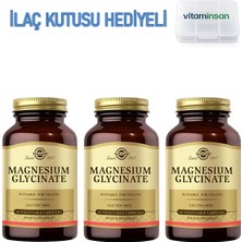 Solgar Magnesium Glycinate 3 Adet 60 Kapsül Ilaç Kutusu Hediyeli