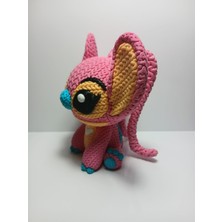 Can Kids 3D Baskı Angel Figür - Pla+ Örgü Dokulu Lilo & Stitch Pembe Karakter Heykelcik