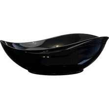 Lena EY-4830S Parlak Siyah Tezgah Üstü Lavabo