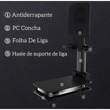 Ayarlanabilir Portatif Telefon ve Tablet Standı – Masaüstü Katlanabilir Tutucu, Tüm Akıllı Cihazlarla Uyumlu, Ergonomik ve Kaymaz Tasarım