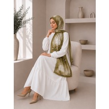 SFG Life Moda Çiçek Desenli Medine Ipeği Çerçeveli Şal