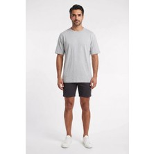 Lixa Basic Gri Oversize Erkek T-Shirt 141121