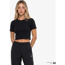 Under Armour Rival Rib Baby Kadın Siyah T-SHIRT.001