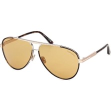 Tom Ford Rupert-02 FT1340 52E Dark Havana Erkek Güneş Gözlüğü