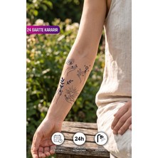 BP Tattoo 1 Ay Kalıcı Minimalist El Çizimleri Geçici Dövme 24 Saatte Renklenir