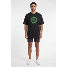 Lixa Future Gen Celtic Siyah Oversize Erkek T-Shirt 142097