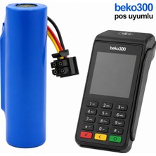 Qasul 300TR Pos Yazarkasa Uyumlu 2880 Mah 3,6 V Li-Ion Şarjlı Pil Beko