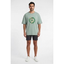 Lixa Future Gen Celti Turkuaz Oversize Erkek T-Shirt 142112