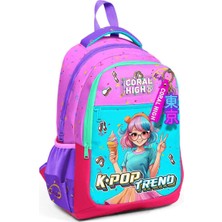 Coral High K-Pop Desenli Okul Çantası 14427