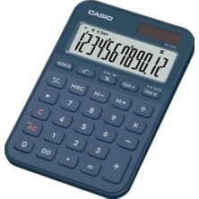 Casio MS-20YC-NY 12 Hane Lacivert Masa Üstü Hesap Makinesi (Kdo)