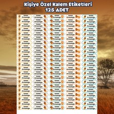 Atatuğ Hediyelik Kişiye Özel Kalem Etiketi – Aslan Temalı 125 Adet