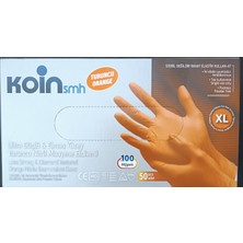 Hıll-Rose/koin Smh Extra Güçlü 50Lİ Turuncu Eldiven