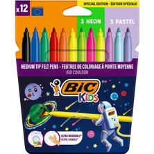 Bic Kids Kid Couleur Yıkanabilir Keçeli Boya Kalemi 12’li