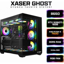 Xaser Ghost X210 Ryzen 5 7600 32GB Ram 1tb M.2 Nvme SSD 16GB RTX5060TI Sıvı Soğutmalı Oyuncu Bilgisayarı
