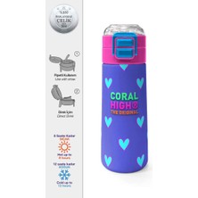 Coral High Kalp Desenli Çelik Termos Matara 500 ml 31922