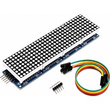 OEM MAX7219 4'lü 8×8 Dot Matrix LED Ekran Modülü | Kırmızı