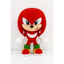 Hunga Sonic - Knuckles Yün Örgü Görünümlü Figür