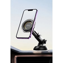 Exenar Araç Torpido Cam 360° Dönen Magsafe Telefon Tutucusu Manyetik Mıknatıslı Telefon Tutacağı Holder