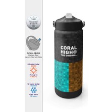 Coral High Craft Desenli Çelik Termos Matara 650 ml 38316