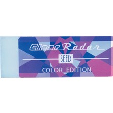 Seed Renkli Şeffaf Radar Plastik Silgi L Blue