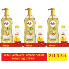 Dalin Bebek Şampuanı 700 ml + 100 ml Bebek Yağı 2 Li x 3 Set