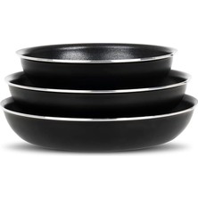 Vavis All-In-One Titanium 4 Parça Set: 20-24-28CM Tava 1 Adet Özel Sap