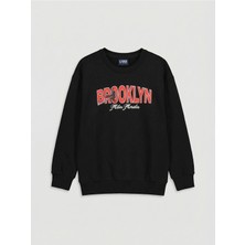 Lc Waikiki Yeni Sezon Bisiklet Yaka Spider-Man Baskılı Erkek Çocuk Sweatshirt