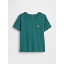 Gap Erkek Bebek Yeşil Mix & Match Cep T-Shirt