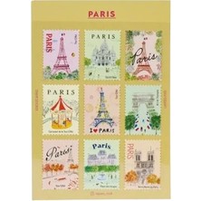 Pansy Daisy L'après Postage Stamp Sticker Seti - Paris 1