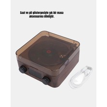 GRAYLINE Saatli Gece Işıklı Hoparlör – Modern ve Vintage Tasarım Yeni Nesil