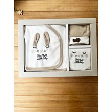 Baby Turp Turp 5'li Good Night Yazılı Kulaklı Unisex Hastane Çıkışı-Bej