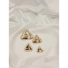 Metais Aksesuar Üçgen Gold Düğme