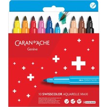 Caran D'ache Swisscolor 10'lu Fiber Uçlu Kalem Seti  195-410