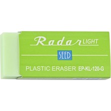 Seed Renkli Şeffaf Radar Plastik Silgi L Green
