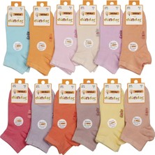 Dündar-Kız Çocuk Modal Patik Dikişsiz Çorap Koku Önleyen-Pembe-4-5 Yaş