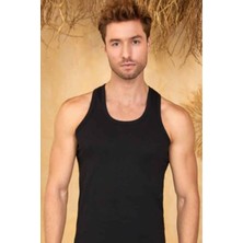 Berrak 1017 Erkek Askılı Atlet 10 Adet-Siyah-2xl