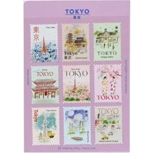 Pansy Daisy L'après Postage Stamp Sticker Seti - Tokyo 1
