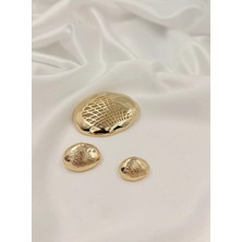 Metais Aksesuar Gold Düğme